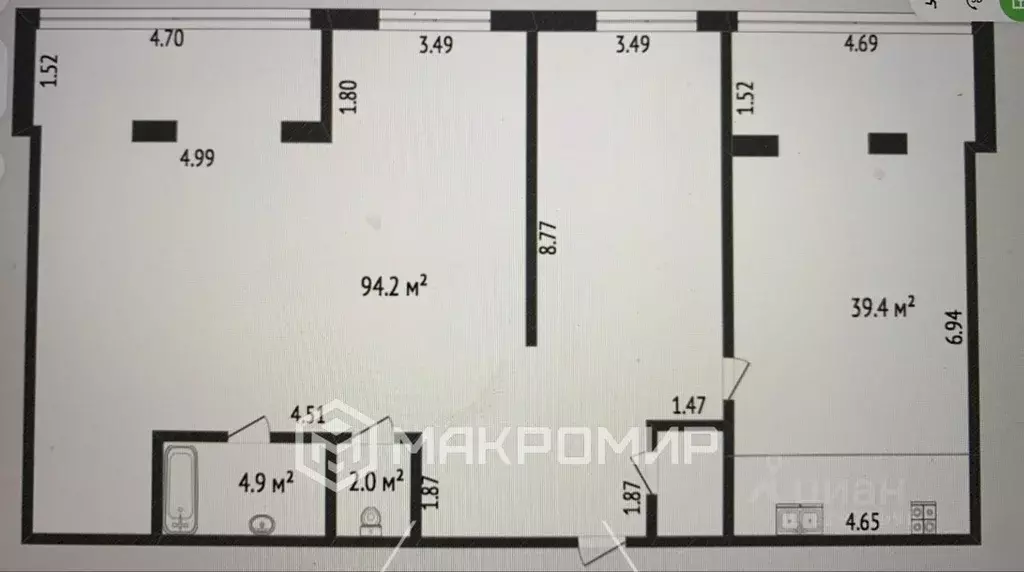 3-к кв. Ханты-Мансийский АО, Сургут Игоря Киртбая ул., 10/1 (142.5 м) - Фото 2