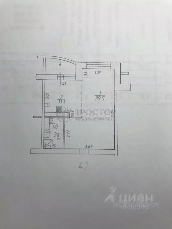 1-к кв. Московская область, Красногорск Школьная ул., 7 (46.4 м) - Фото 2