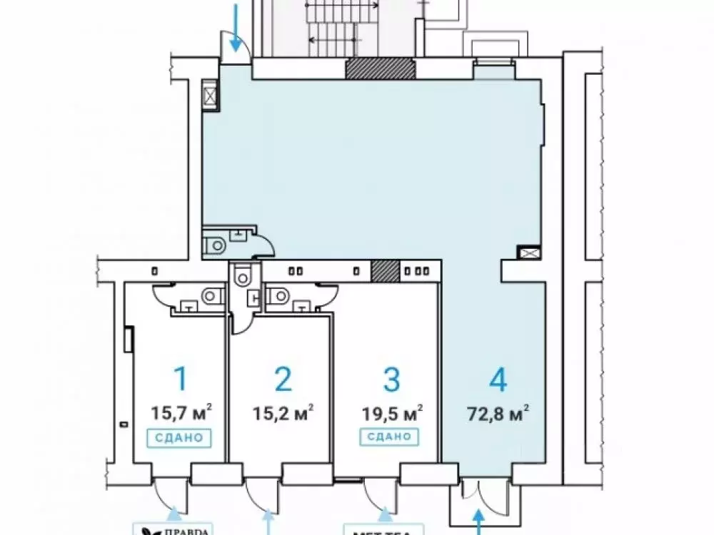 Торговая площадь в Москва Звенигородское ш., 3АС1 (73 м) - Фото 2