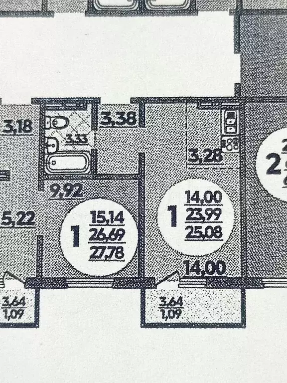 Квартира-студия, 25,1 м, 1/18 эт. - Фото 0