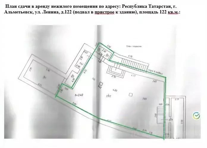 Помещение свободного назначения в Татарстан, Альметьевск ул. Ленина, ... - Фото 0