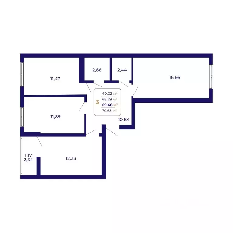 3-к кв. Башкортостан, Уфа Затон-Восточный жилрайон, Паруса жилой ... - Фото 1