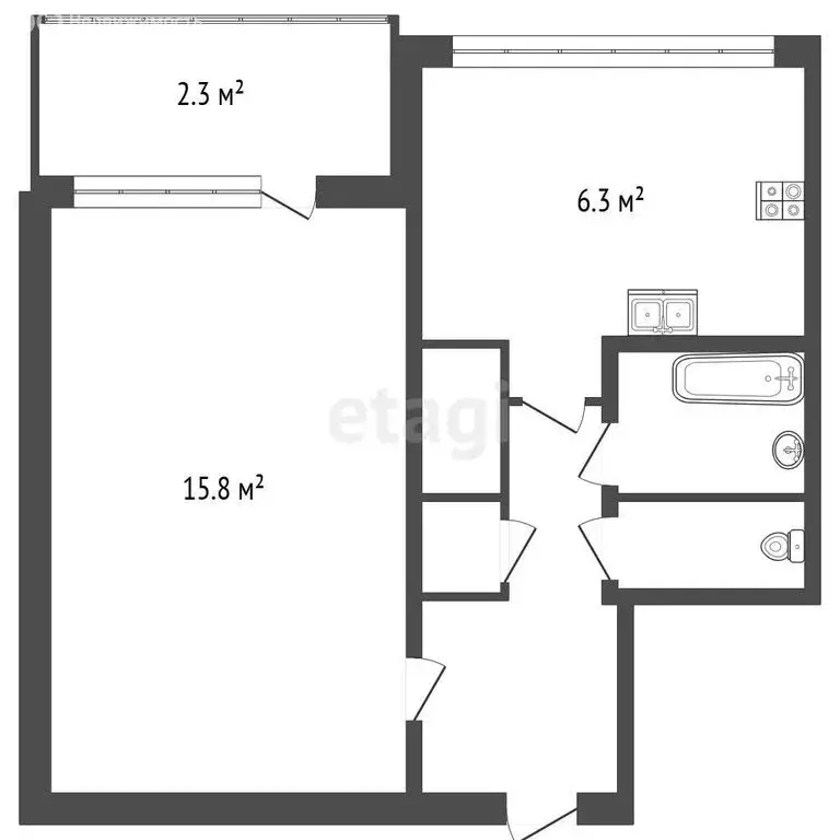 3-комнатная квартира: городской посёлок Новоселье, 6 (87 м) - Фото 2
