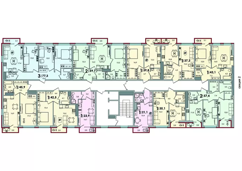 квартира-студия, 23.9 м - Фото 1