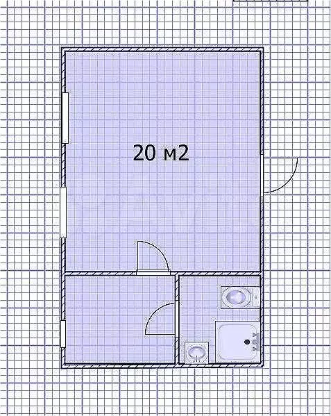 Квартира-студия, 20 м, 1/8 эт. - Фото 0