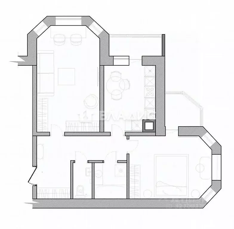 2-к кв. Москва Старомарьинское ш., 14 (64.5 м) - Фото 2