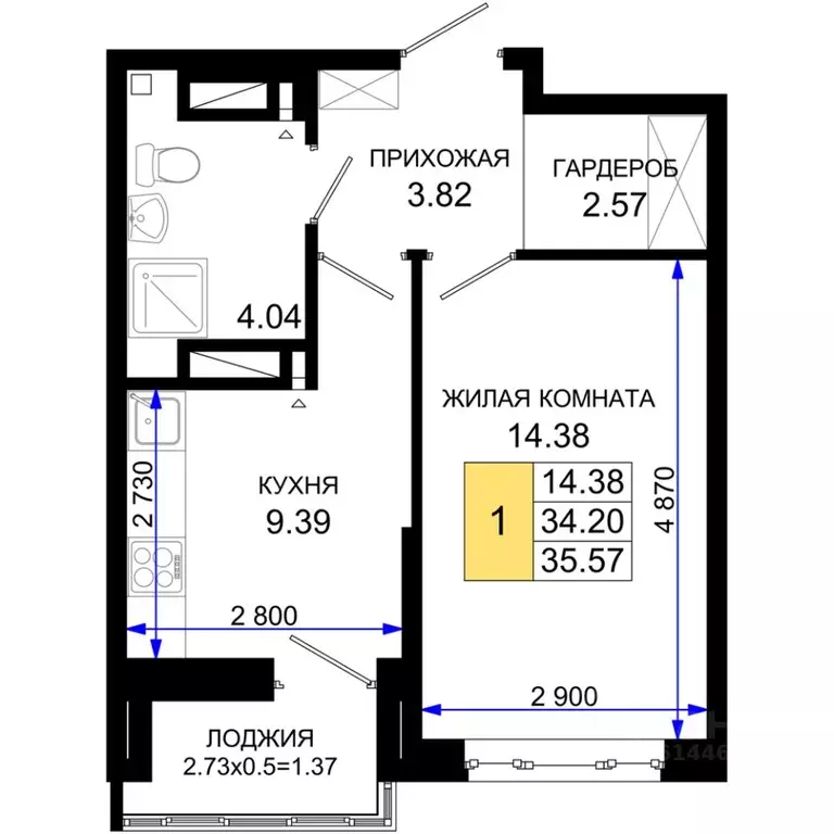 1-к кв. Ростовская область, Ростов-на-Дону Нефтекачка кв-л, Октябрь ... - Фото 0
