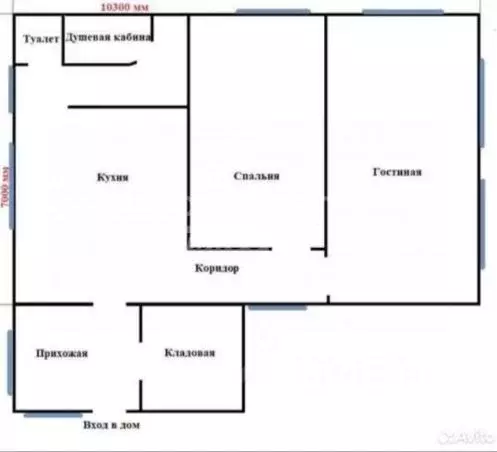 Дом в Липецкая область, Липецк Казинка ж/д_ст, ул. Липецкая, 30 (70 м) - Фото 2