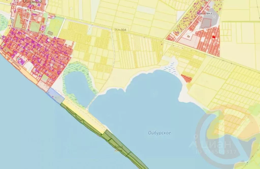 Участок в Крым, Сакский район, Штормовское с/пос, с. Крыловка  (8.0 ... - Фото 1