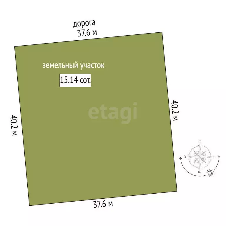 Участок в Кострома (15.14 м) - Фото 1