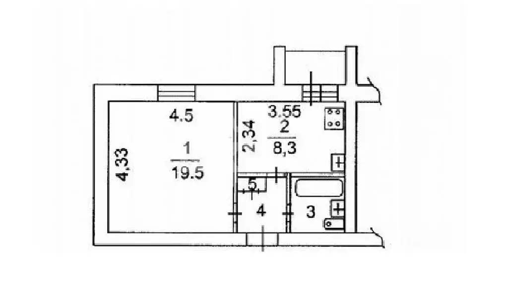 1-к кв. Вологодская область, Вологда Республиканская ул., 76 (34.4 м) - Фото 2