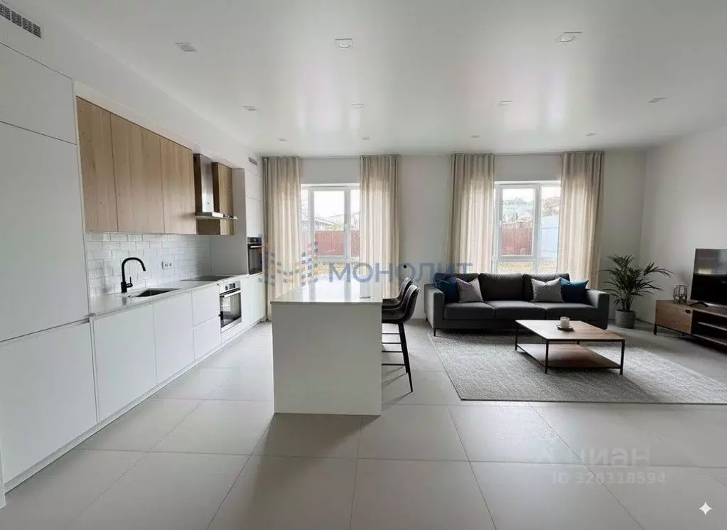 Коттедж в Нижегородская область, Нижний Новгород д. Кузнечиха, 190 ... - Фото 2