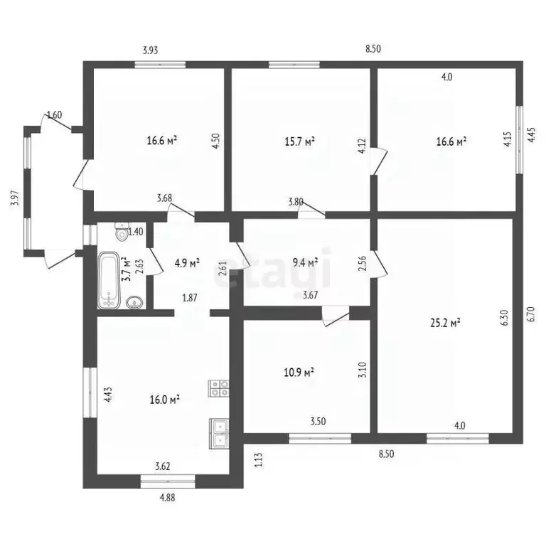 Дом в Башкортостан, Миякинский сельсовет, с. Киргиз-Мияки ул. Школьная ... - Фото 2