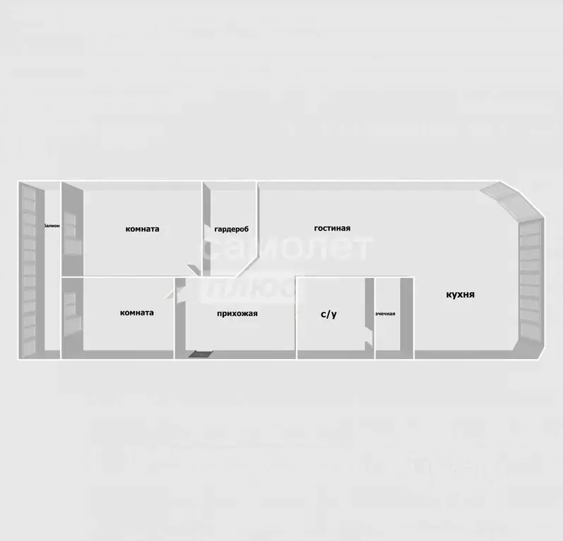 3-к кв. Приморский край, Владивосток Луговая ул., 76 (82.9 м) - Фото 1