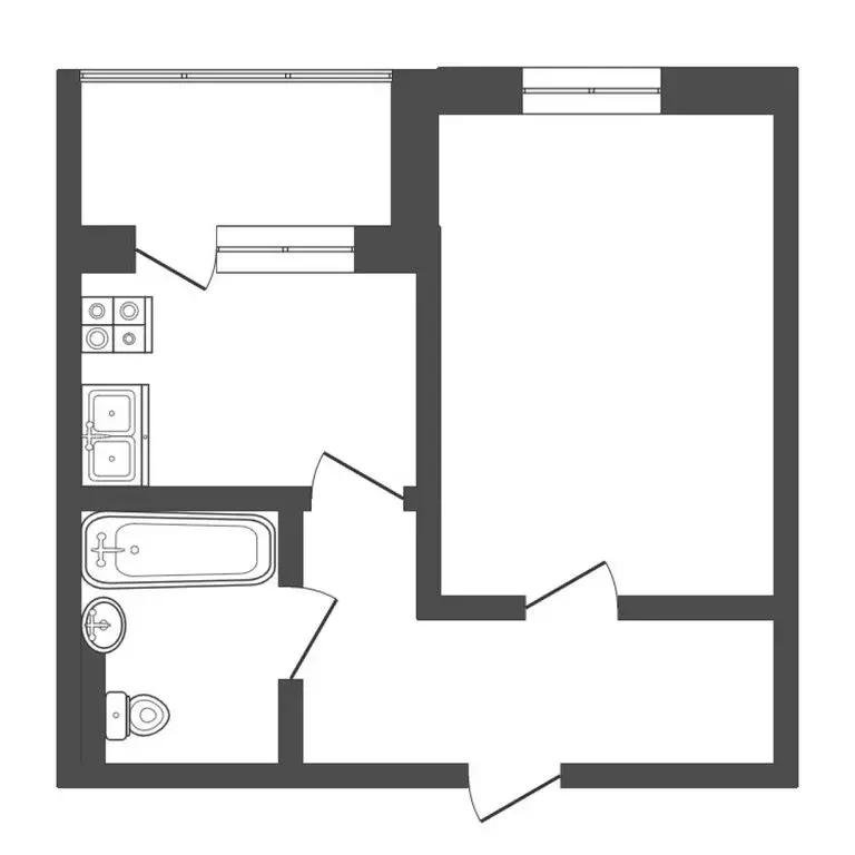 1-комнатная квартира: Тюмень, улица Тимофея Чаркова, 79 (30 м) - Фото 1
