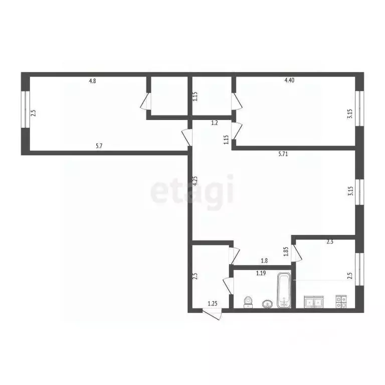3-к кв. Мордовия, Саранск ул. Веселовского, 20 (59.5 м) - Фото 0