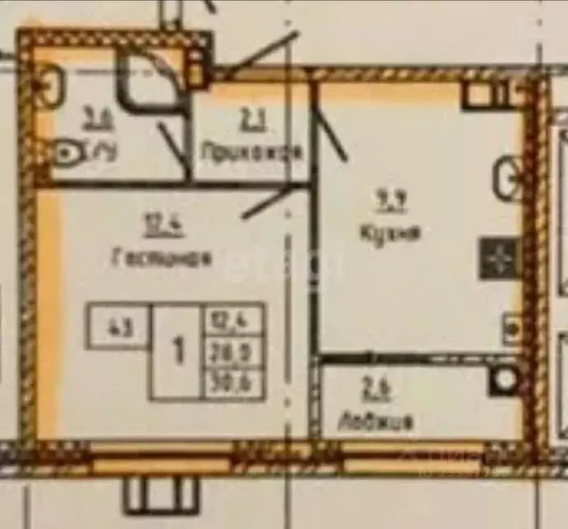 1-к кв. Ставропольский край, Ставрополь ул. Николая Голодникова, 7к2 ... - Фото 1