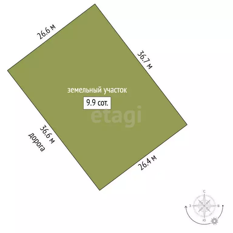 Участок в Ялуторовск, Магистральная улица (990 м) - Фото 1