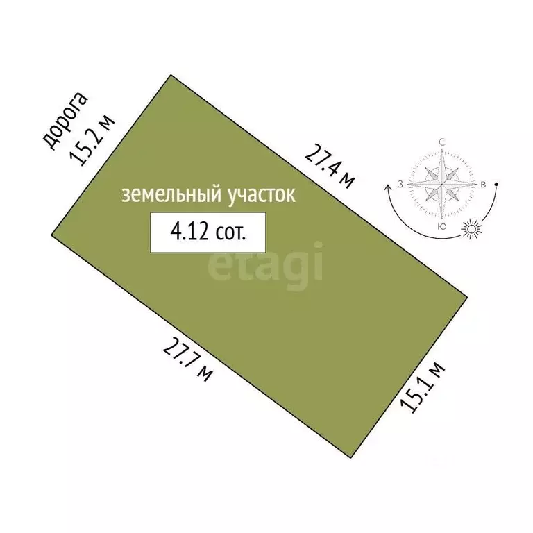 Участок в Ростовская область, Батайск ул. Кольчужная (4.12 сот.) - Фото 2