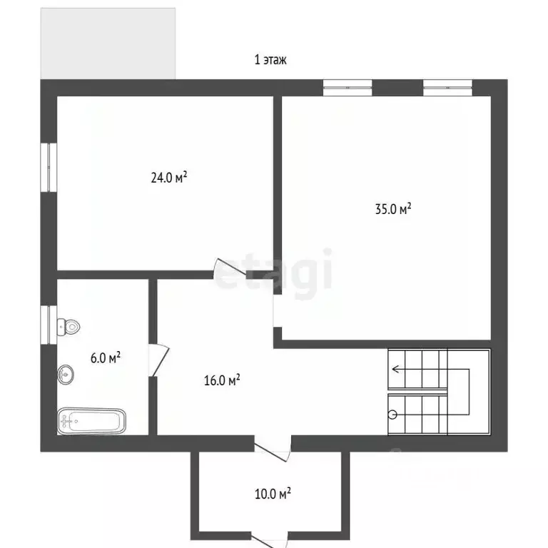 Дом в Томская область, Томский район, пос. Мирный, Мирный мкр ул. ... - Фото 2