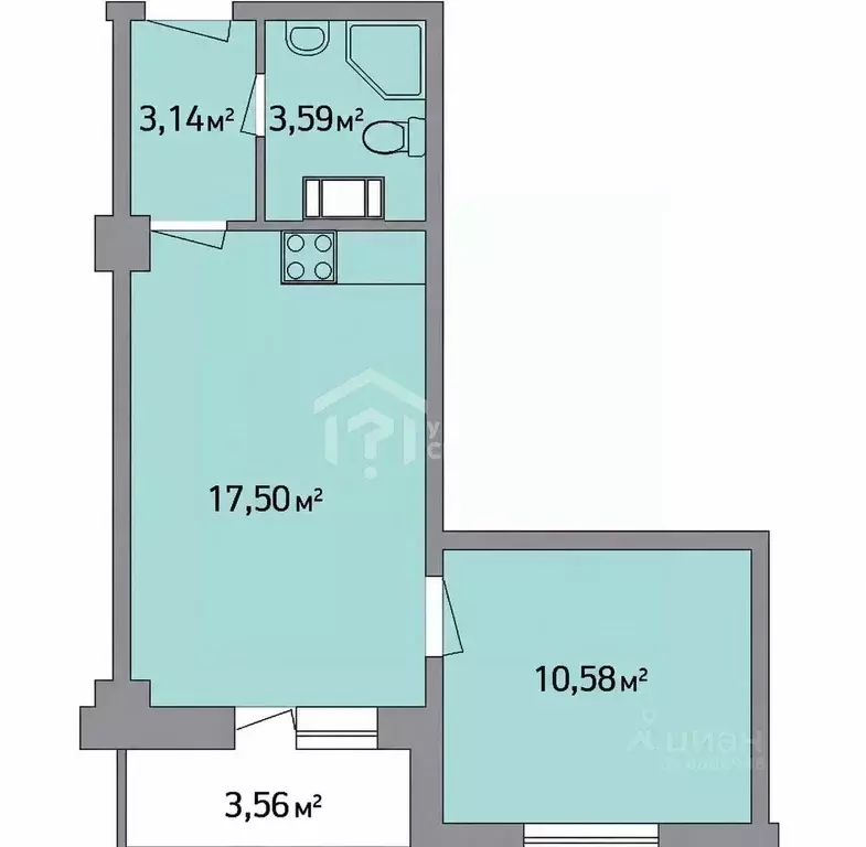 1-к кв. Санкт-Петербург Пулковское ш., 14с6 (39.4 м) - Фото 2