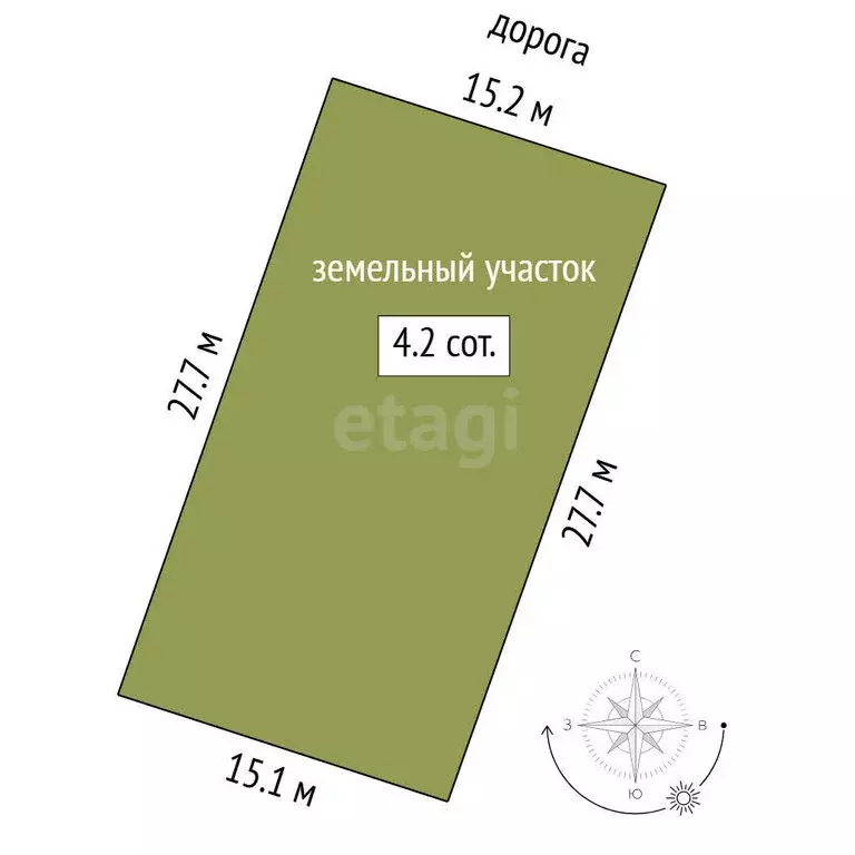 Участок в Тюменский муниципальный округ, село Горьковка (4.2 м) - Фото 1