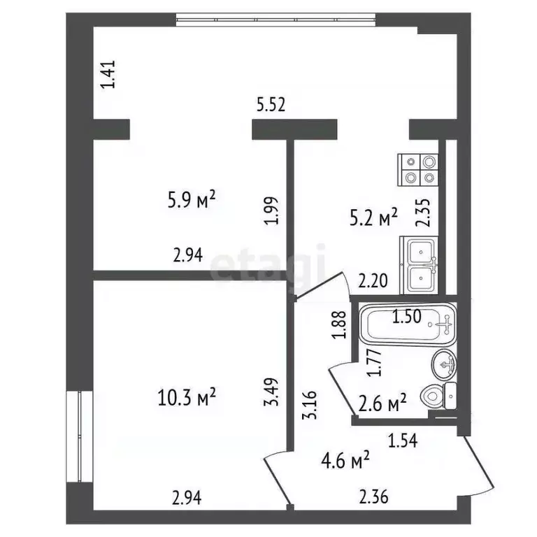 1-к кв. Крым, Алушта муниципальный округ, с. Малый Маяк ул. Утренняя ... - Фото 2