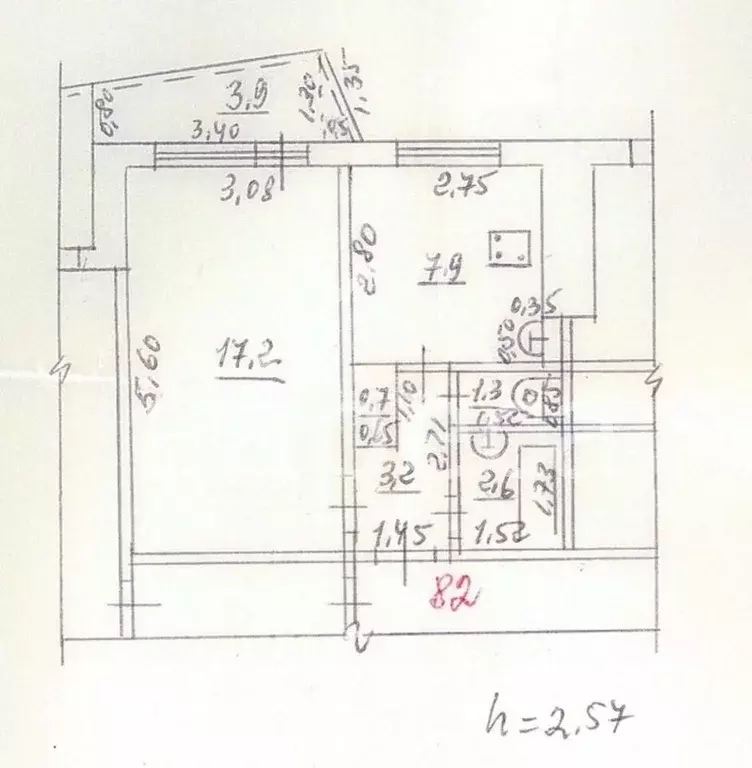 1-к кв. Самарская область, Самара Московское ш., 284 (32.9 м) - Фото 2