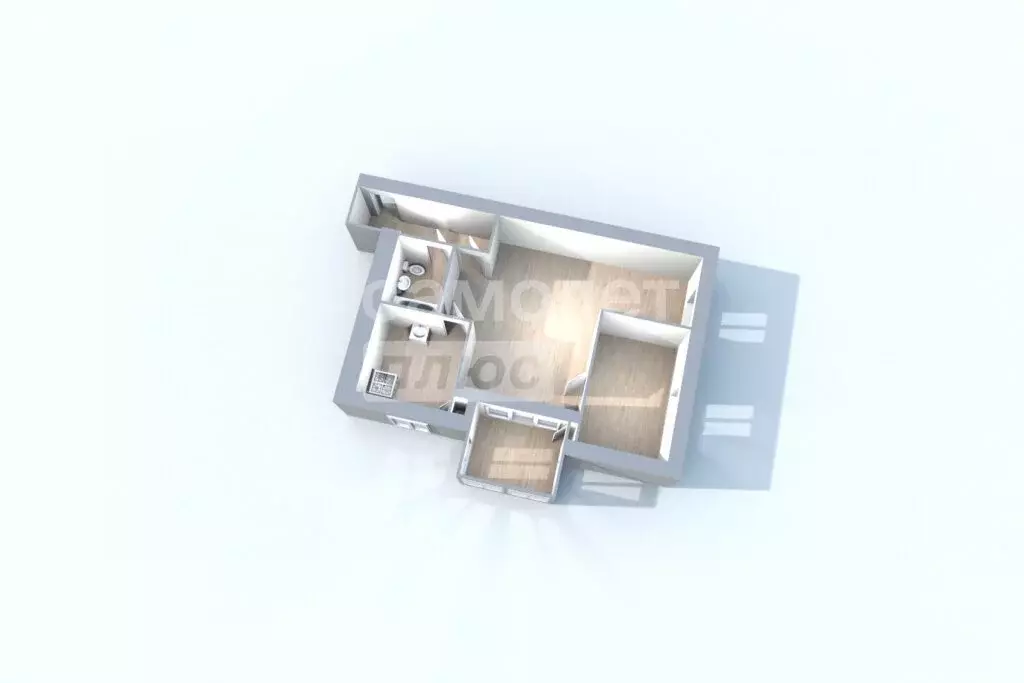 2-комнатная квартира: Туапсе, улица Фрунзе, 26 (43.4 м) - Фото 1