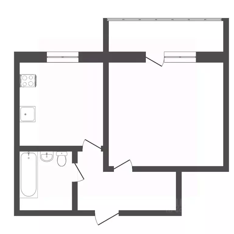 1-к кв. Пермский край, Пермь ул. Звонарева, 2/1 (32.6 м) - Фото 1