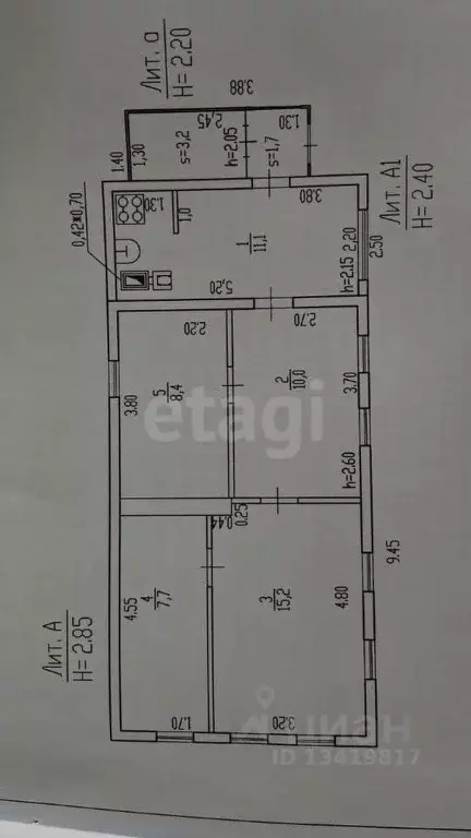 Дом в Брянская область, Стародуб Красноармейская ул. (68 м) - Фото 1