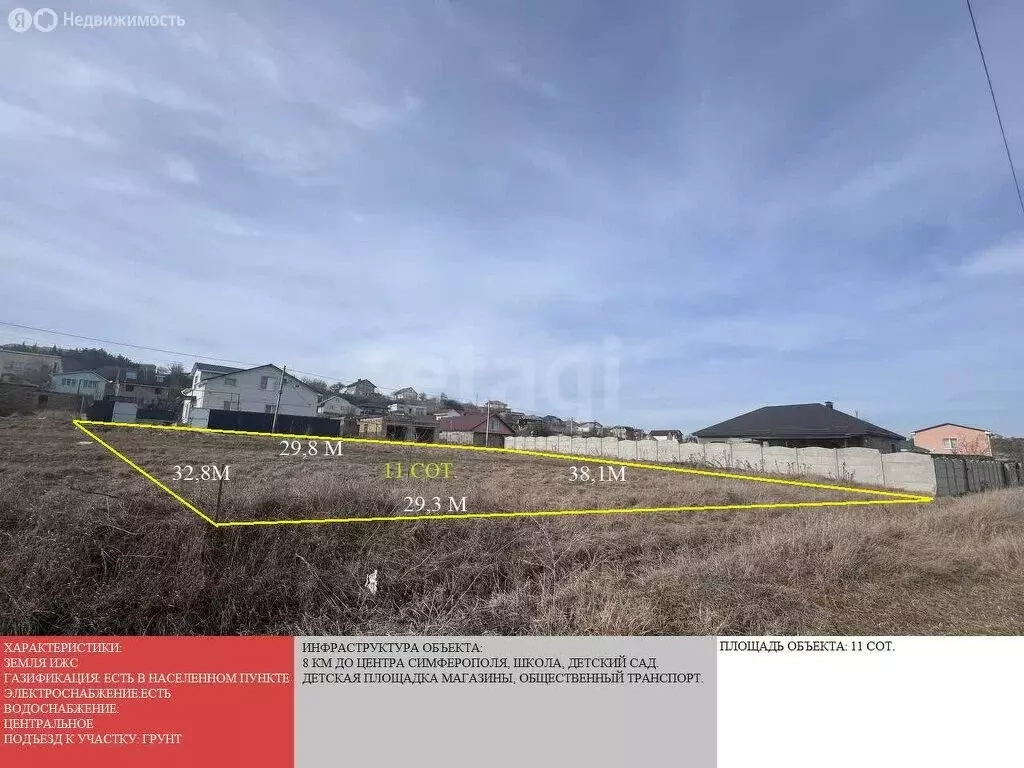 Участок в Украинка, Луговая улица (11 м) - Фото 2