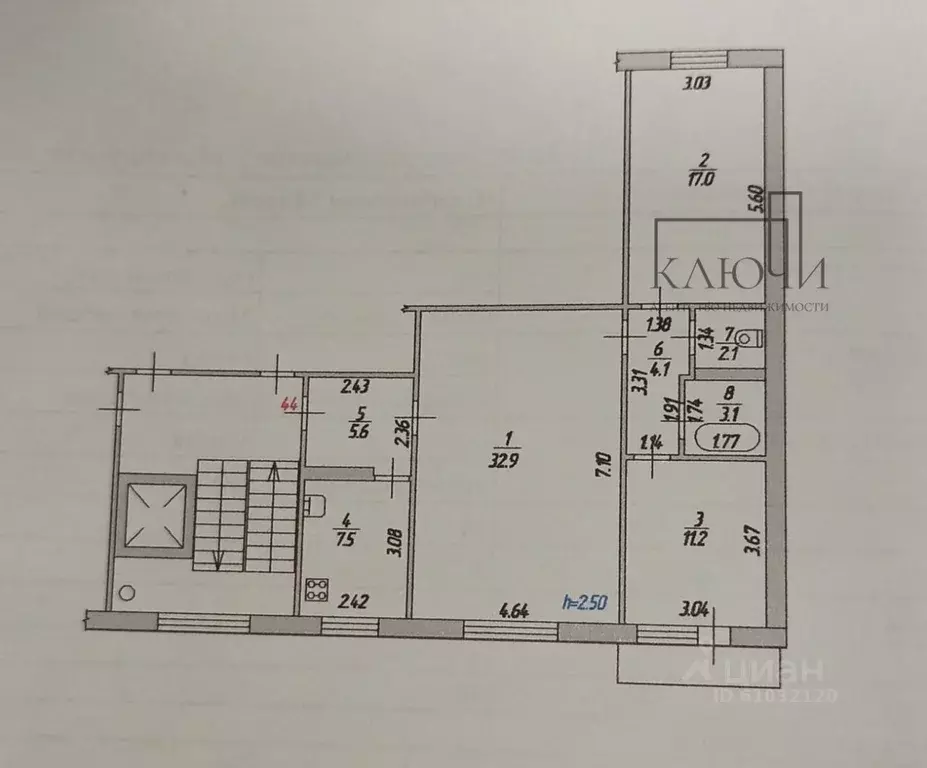 3-к кв. Челябинская область, Магнитогорск ул. Жукова, 14/3 (83.0 м) - Фото 1