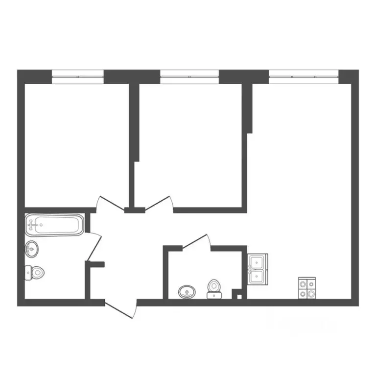 3-к кв. Тюменская область, Тюмень Харьковская ул., 72Б (65.7 м) - Фото 2