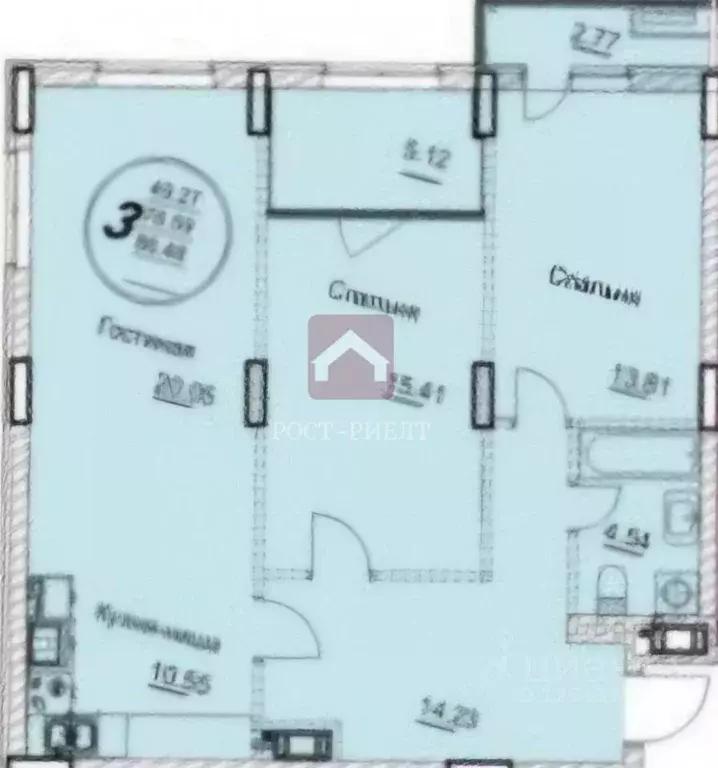 3-к кв. Саратовская область, Саратов ул. Имени И.В. Мичурина, 167 ... - Фото 1