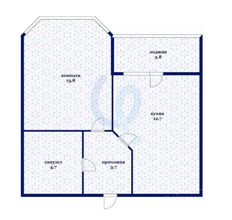 Квартира, 1 комната, 34.9 м - Фото 0