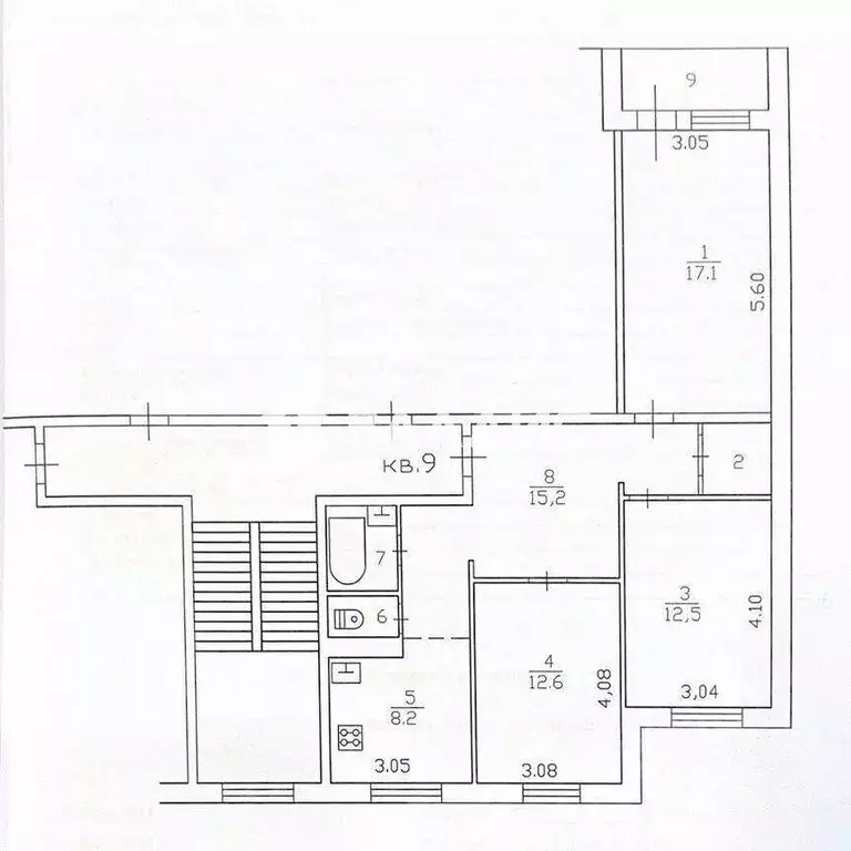 Квартира, 3 комнаты, 72 м - Фото 2