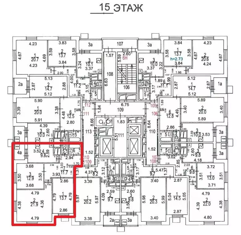 3-к кв. Москва Зеленый просп., 97А (73.0 м) - Фото 2
