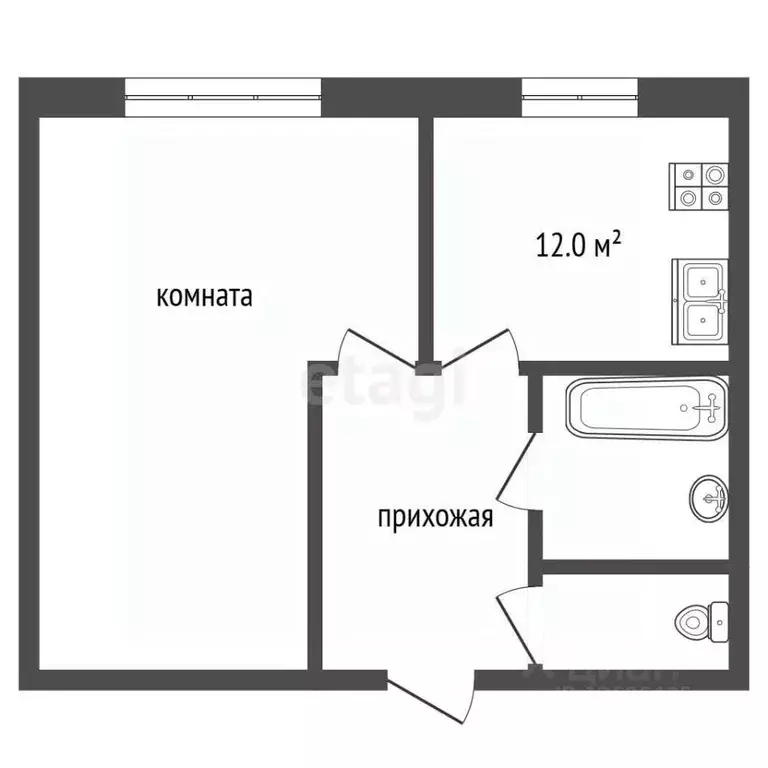 1-к кв. Московская область, Химки Молодежная ул., 32 (32.2 м) - Фото 0