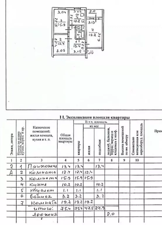 3-к кв. Псковская область, Остров ул. К. Назаровой, 66 (75.4 м) - Фото 1