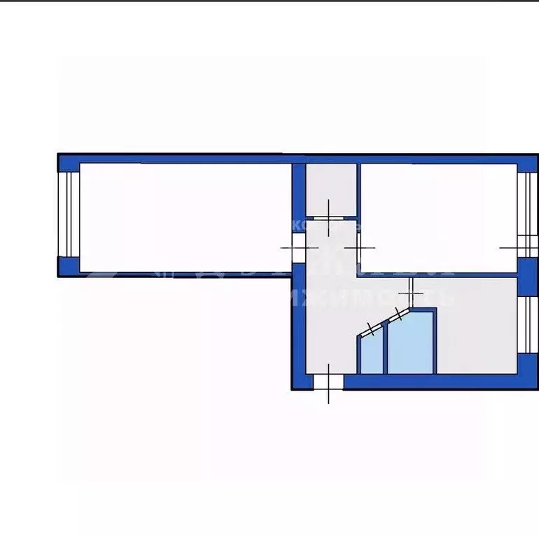 2-к кв. Кемеровская область, Кемерово Тайгинская ул., 8Б (47.0 м) - Фото 2