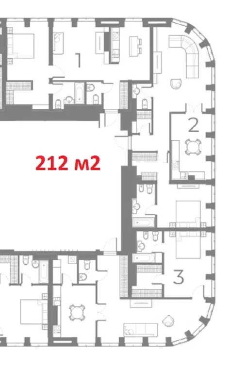 6-к кв. Москва Дружинниковская ул., 15 (212.0 м) - Фото 1