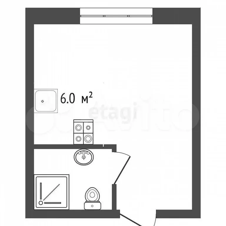 Квартира-студия, 13,5 м, 4/5 эт. - Фото 0