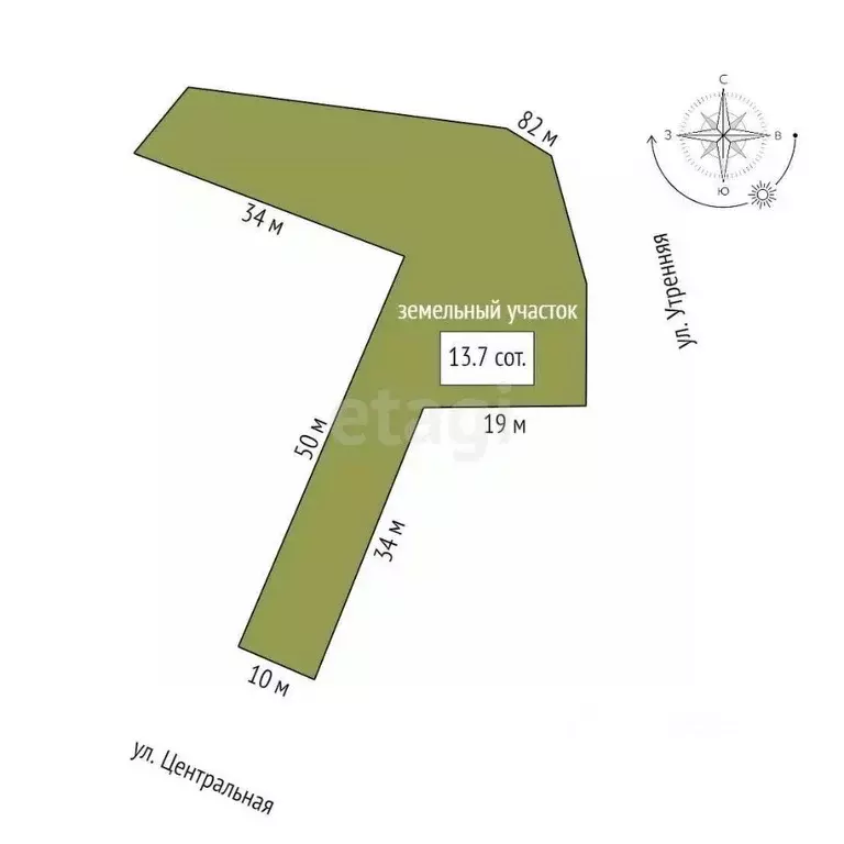 Участок в Амурская область, Благовещенский район, с. Чигири  (13.7 ... - Фото 2