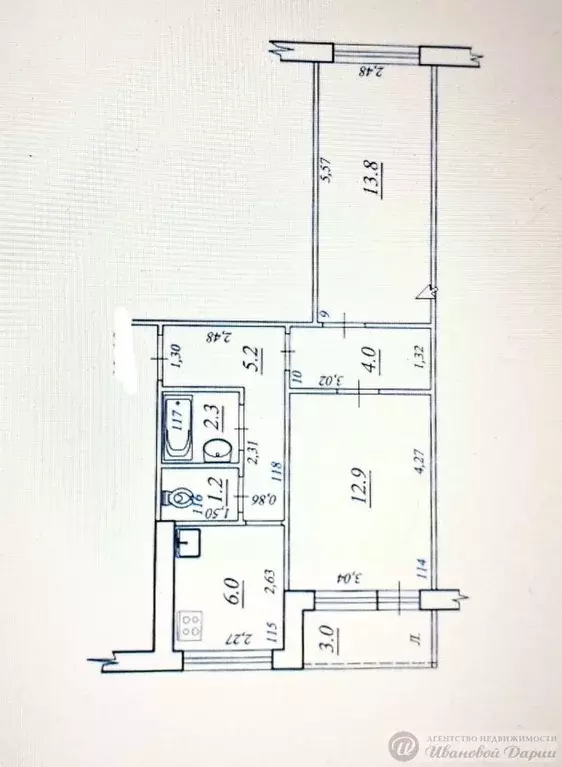 2-к кв. Самарская область, Самара ул. Георгия Димитрова, 11 (48.2 м) - Фото 1