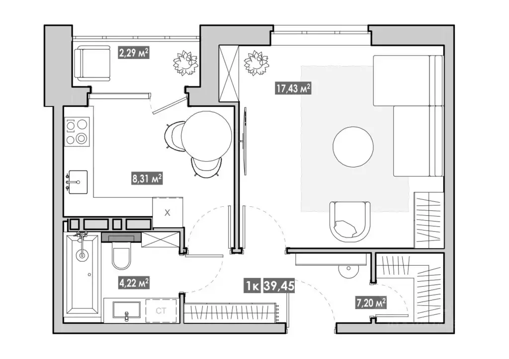 1-к кв. Приморский край, Артем  (39.45 м) - Фото 1
