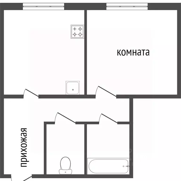 1-к кв. Красноярский край, Красноярск ул. Академика Киренского, 29 ... - Фото 1