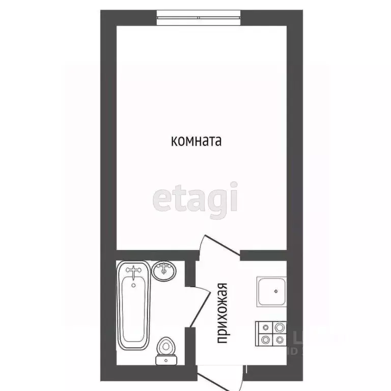 Студия Воронежская область, Воронеж Минская ул., 17/1 (18.3 м) - Фото 1