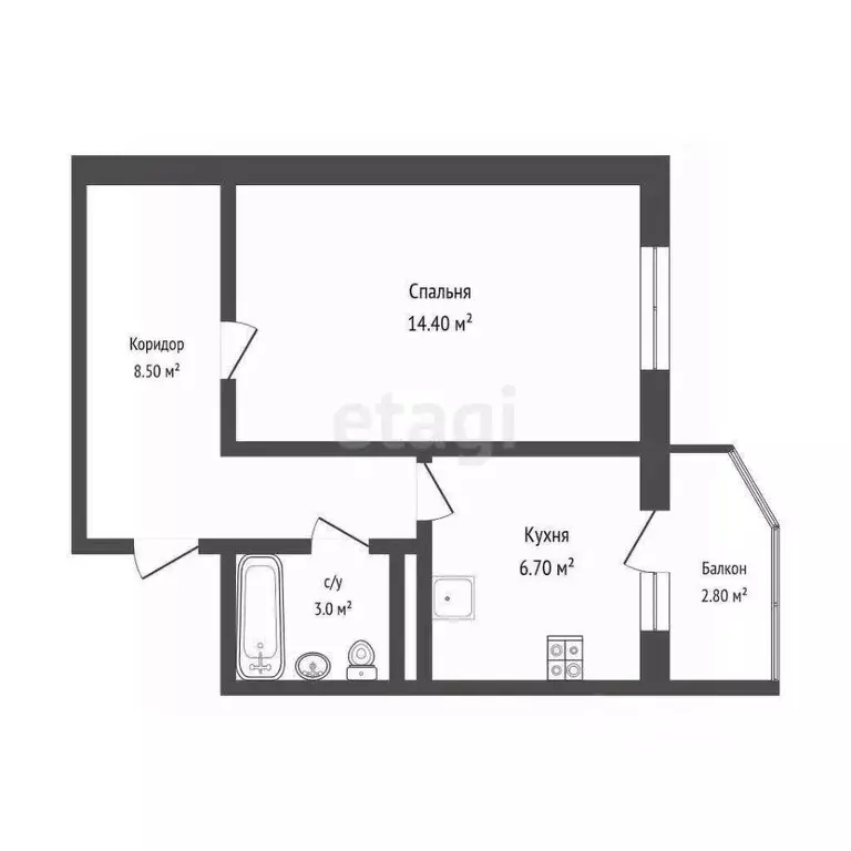 1-к кв. Тюменская область, Тюмень Антипино мкр, ул. Беловежская, 23 ... - Фото 1