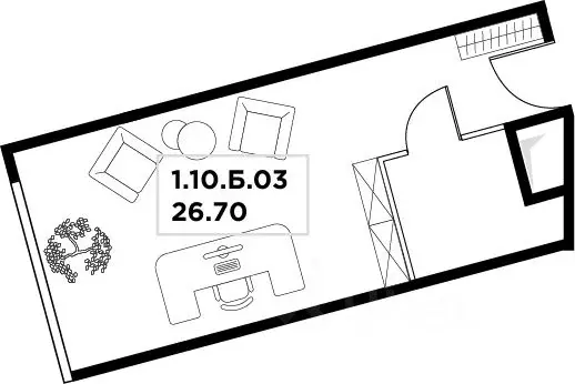 Офис в Москва ул. Маршала Прошлякова, 23 (27 м) - Фото 2